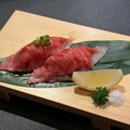 料理メニュー写真&nbsp;特選村上牛肉握り 2貫