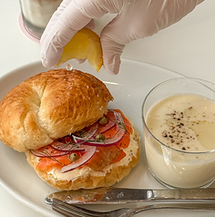 当店自慢の自家製ベーグルがランチメニューに♪