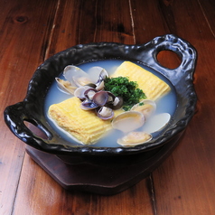 あさりとしじみの出汁だし巻き