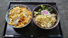 とり天とじ丼セット