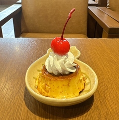 カフェのプリン