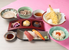 彩り寿司とろろ御膳