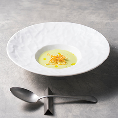 旬の野菜　暖かいスープ