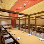 広々な落ち着きのあるテーブル席は各種宴会にもってこい！会社宴会、学校関係の集まり等にもどうぞ！