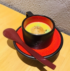 トウモロコシスープ　蓮根餅