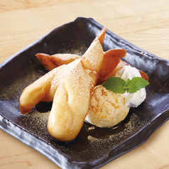 きなこパン アイスクリーム添え