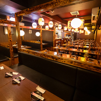 2名様からご利用可能♪個室も完備！