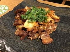 豚肉とキムチの鉄板焼き