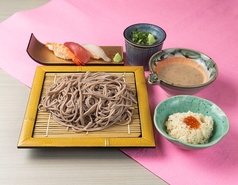 信州そば・寿司とろろセット