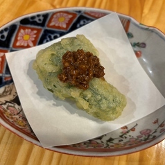 肉味噌ピーマン天