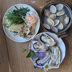 はまぐり出汁の牡蠣しゃぶしゃぶセット