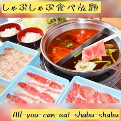 【プレミアコース】グランドメニューのフード、デザートすべて 食べ放題 有料の出汁も選べます