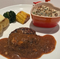 リコナハンバーグ＆ココットグラタン