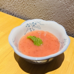 夏苺のパンナコッタ