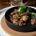 料理メニュー写真&nbsp;ハラミと砂ズリの鶏鉄板