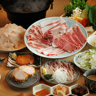 黒豚と和牛を味わうこだわりのコース料理