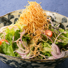 長崎揚げ麺の利休サラダ