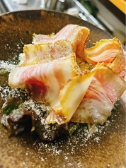 贅沢なポテトサラダ ~温泉卵とベーコン添え~