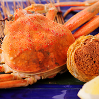 10月中旬より蟹の提供開始！11月6日からは地物解禁