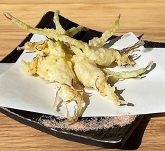 茨城県産 芽子にんにくの天ぷら