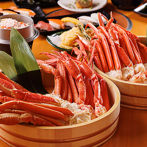 【贅沢！】カニ好き必見！ズワイ蟹・寿司100分食べ放題