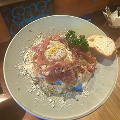 生ハムカルボナーラ