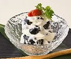 黒豆とマスカルポーネチーズの和え物