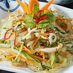 生クラゲのサラダ.