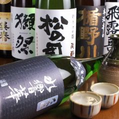 【豊富な日本酒の種類】