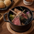 料理メニュー写真&nbsp;子羊タンのソテー パセリとニンニクのバター風味 レモンポテトエスプーマ