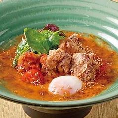 【冷】国産鶏香味揚げ ビビン麺のおうどん