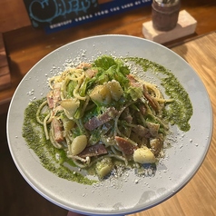 ベーコンとポテトのバジル