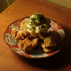 いなりのチキン南蛮　いぶりがっこタルタル