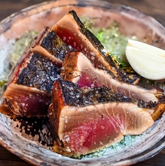 かつお塩タタキ 藁焼き
