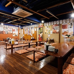 最大50名様でご利用いただけるお座敷をご用意！その他にも人数に合わせてご利用いただけるお席が目白押しです！