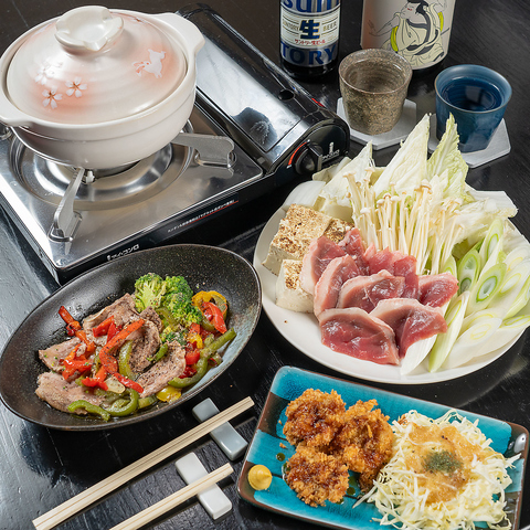 定番の鴨鍋から、アヒージョ、鴨カツなど、様々な調理法で鴨肉の豊かな旨みをご提供。