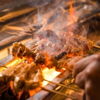 店主が厳選した産地直送の鶏を使用した絶品炭火焼き鳥◎