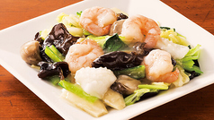 海鮮塩野菜炒め