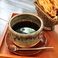 cafeゆうのうつわはすべて手作りのオリジナル☆うつわも楽しめるカフェです♪薪窯で焼成したカップの景色がキレイ☆