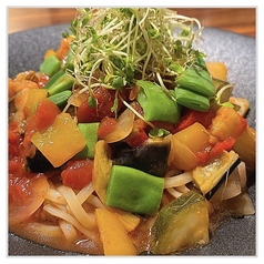 【月替わりメニュー】夏野菜の冷静パスタ