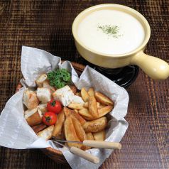 ちゃんと家のチーズフォンデュ♪の写真