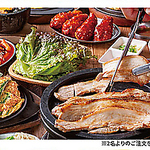 メインのお料理が選べる◎ 韓国料理が色々満喫できるお得なコースをご用意！飲み放題付きで大満足♪