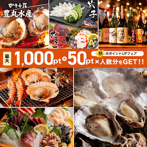 席のみ予約もOK！飲み放題2200円～！鮮度にこだわった海鮮料理や地酒・焼酎をご提供！