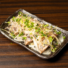 薬味たっぷり カツオのネギ油がけ