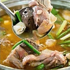 ダックとタケノコの鍋.