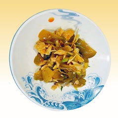 蒸し鶏とザーサイあえ