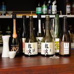 日本酒の豊富さは郡山一。入手難易度の高いお酒をリーズナブルにご提供いたします。