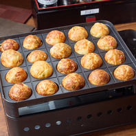 自分で焼く「セルフたこ焼き」でオリジナルたこ焼きも♪