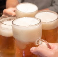 貸切コースの飲み放題時間を延長サービス◎