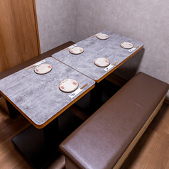 2名～6名でご利用いただける完全個室です♪